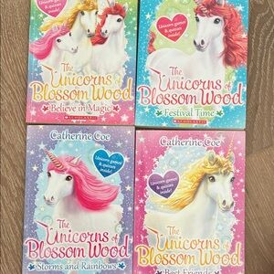 Scholastic Unicorns of Blossom Wood Book Collection - v1-4